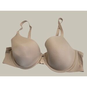 Maidenform T-Shirt Bra Underwire Lace Trim Everyday Comfort Beige Tan 36C DM7549